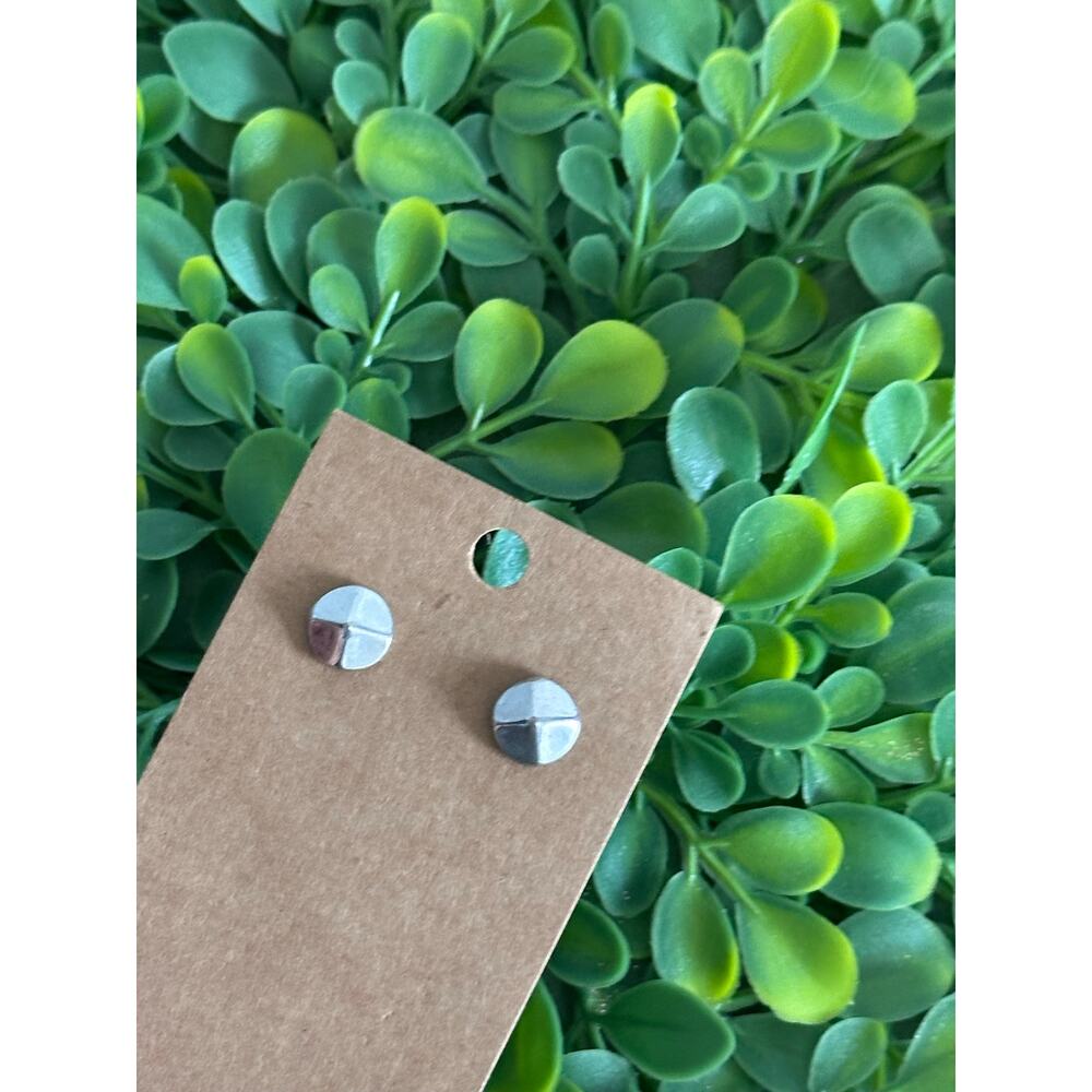 Silver stud earrings (second hole?) BOGO FREE